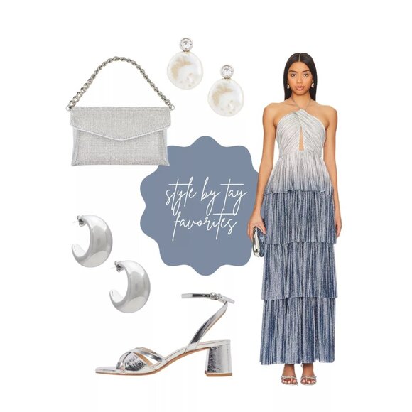 Winter Wonderland Dress
Line & Dot Blue and White Maxi Dress - Picture 10 of 12